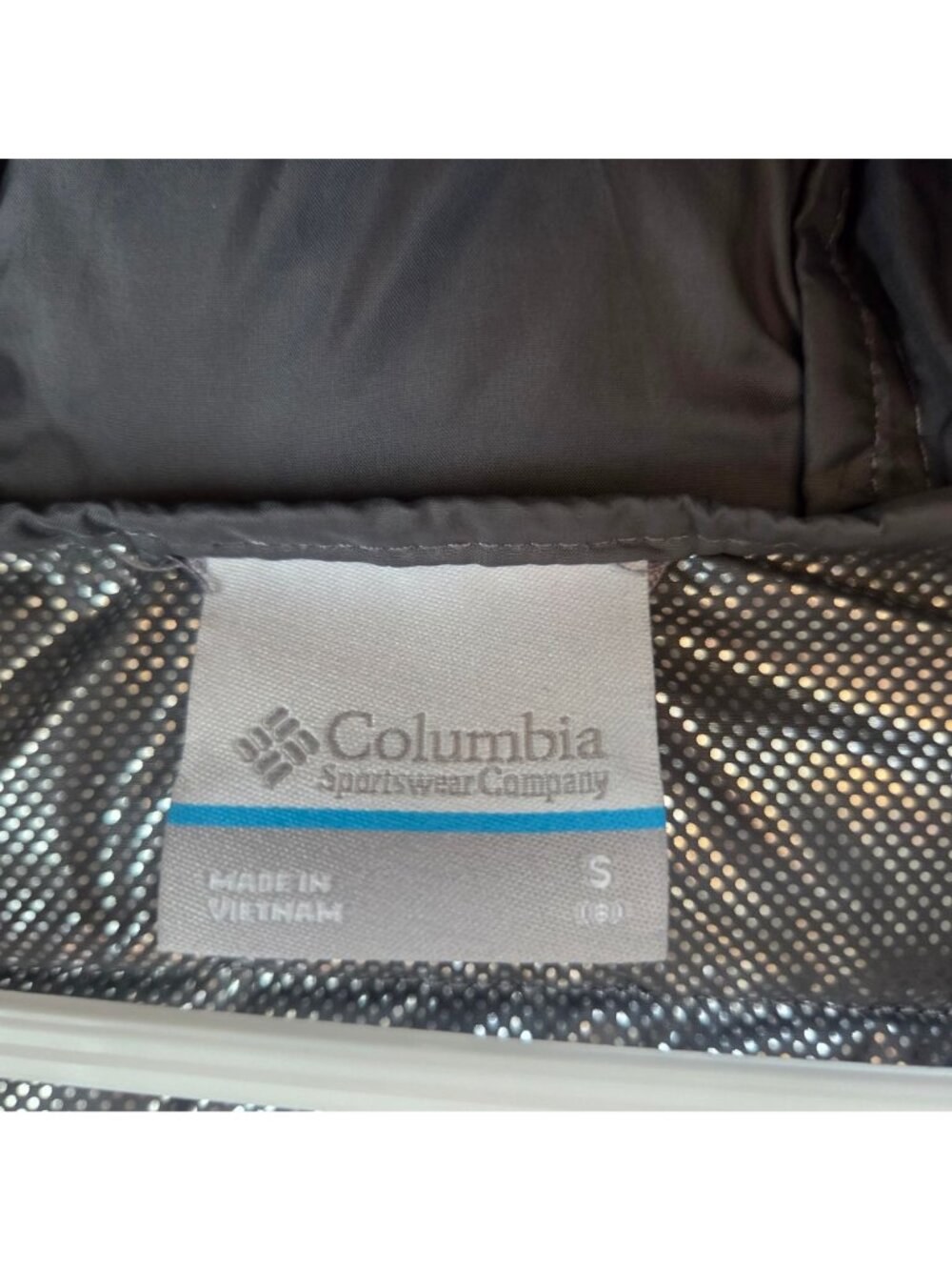 Columbia Omni-Heat Puffer Coat Jacket Grey Black Winter Hooded Boys S (8) - Picture 6 of 7